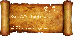 Konrád Teréz névjegykártya